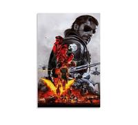 KNKncnv Metal Gear Solid V The Phantom Pain Art, poster decorativo da parete, per soggiorno, camera da letto, decorazione moderna per camera da letto, 30 x 45 cm