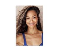 KNKncnv Zoe Saldana Beauty Star, poster decorativo da parete, per soggiorno, camera da letto, decorazione moderna per camera da letto, 20 x 30 pollici (50 x 75 cm)