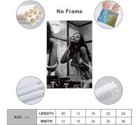 KNKncnv Zoe Saldana Signed Art, poster decorativo da parete, per soggiorno, camera da letto, decorazione moderna per camera da letto, 20 x 30 pollici (50 x 75 cm)