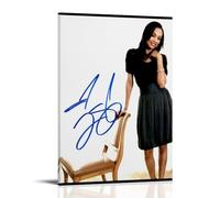 KNKncnv Zoe Saldana Signed Poster decorativo da parete, per soggiorno, camera da letto, decorazione moderna per camera da letto, 60 x 90 cm