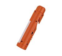 KnLnny Ware Strumento 5in1 Evacuazione Auto: Rompivetro, Tagliacinture, Luce per Emergenza/Uso Quotidiano, con Magnete e Ricarica USB, Essenziale per Emergenze e Fuga, Arancione