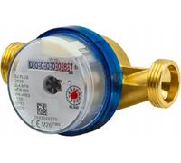 KNM Trade Contatore Acqua Fredda Ottone, Blu, DN20 3/4 | installazione casa appartamento, misuratore consumo, conforme MID M26