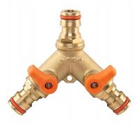 KNM Trade Distributore Ottone 3 Vie, Antiruggine Giardino, Universale