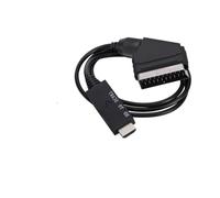 KNNGZTSSR Convertitore SCART 1080P a HDTV Cavo Adattatore Video 1080P 60Hz Convertitore di conversione del Display Cavo di conversione del Monitor di Linea