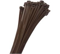 KnnX 28235 - Fascette plastica - Stringicavi - Fermacavi - marrone - 180 x 3,6 mm - 100 pezzi - Resistenza alla rottura 18,35 kg