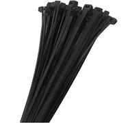 KnnX Fascette Stringicavi in Nylon Nero 180 x 3,6 mm - Confezione da 100 - Resistenza 18,35 kg