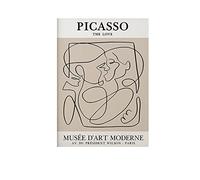 KNOBCO Pablo Picasso Poster e stampe Museo Wall Art Picasso The Love Kiss Dipinti su tela Immagini vintage per soggiorno Decor 50 * 70cm Unframe
