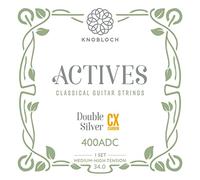 KNOBLOCH STRINGS - Corde per chitarra spagnola | 400ADC Actives Double Silver | Tensione media-alta 34.0 | Bassi e alti luminosi | Suono nitido e proiettato | Gioco corde Flamenco e Classico