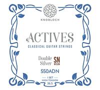 KNOBLOCH STRINGS - Corde per chitarra spagnola | 550 DNA Actives Double Silver Alta Tensione 36.5 | Bassi Luminosi, Acuti Nuziati | Suono Risonante con Chiarezza | Gioco corde Flamenco Classico