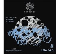 KNOBLOCH Strings - Corde per chitarra spagnola, LDA34.0 LUNA FLAMENCA Double Silver Nylon | Tensione medio-alta | Bassi scuri | suono profondo e ricco | Set di corde per fiamminga e classico