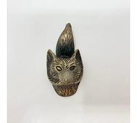 Knobs By Blossom Pomelli per porte in ferro anticato vintage e bronzo fatti a mano in metallo con animali, per cassetti e ante (22. Mr Fox)