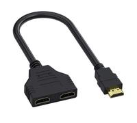 Knocery Doppia Presa HDMI Adattatore Presa Maschio a Doppia Femmina 1-2 Vie Splitter HDMI Cavo Adattatore Splitter Cavo Splitter Cavo Splitter per LED LCD HD TV
