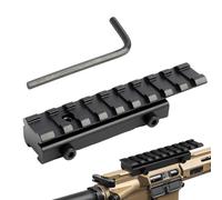 Knocery Slitta Picatinny, Adattatore per Il Montaggio dell'estensione del Cannocchiale Tattico, Tessitore a Coda di Rondine da 11mm a 20mm, All'aperto