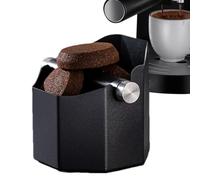 Knock Box, Compact Grounds Container With Removable Bar, ABS And Aluminum Bin For Easy Coffee Waste Disposal, Non-Slip Base For Home Kitchen Or Cafe Use, Sturdy