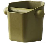 Knock Box compatto con layout quadrato e altezza della parete aumentata per adattarsi sotto macchine espresso standard (verde)