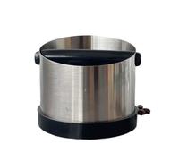 knock box, Contenitore for caffè espresso antiscivolo con anello in gomma, contenitore smussato in acciaio inossidabile,for Coffee Grinding(Oblique port 650ml)