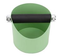 Knock Box per caffè, 5,3 pollici Antiscivolo Accessori per macchine da caffè Contenitore per il riciclaggio di scorie in polvere Home Piccolo secchiello per caffè espresso per (Green)