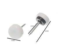 Knock In Nylon Furniture Slide Glide 5/8 Pollice 16mm Diametro Confezione Di 100