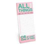 Knock Knock 1 - Blocco per la lista della spesa e le cose da fare, 3,5 x 9 pollici