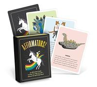 Knock Knock Affirmators! Originale: 50 carte di affermazione mazzo affirmator carte originali per aiutarti ad aiutare te stesso senza l'auto-aiuto-ness (50 carte), 9,5 x 12,7 cm