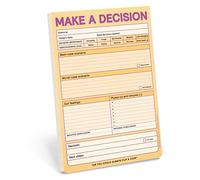 Knock Knock Make a Decision Pad, Checklist Funny Office Notepad (versione pastello), 15,2 x 22,9 cm