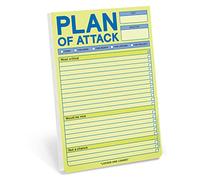 Knock Knock Plan of Attack Pads - Agenda giornaliera e blocchi note per lista delle cose da fare, 15,2 x 22,9 cm ciascuno (pastello)