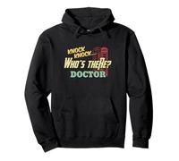 Knock Knock Who's There Doctor - Funny Doctors Joke Day Gift Felpa con Cappuccio
