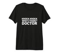 Knock Knock Who's There Doctor Maglietta Premium
