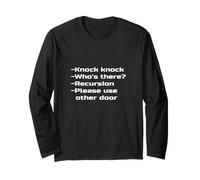 Knock Knock Who's There Recursion Si Prega di Utilizzare Altre battute sulla Porta Maglia a Manica