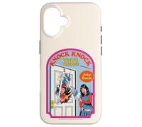 Knock Knock Who's There Sarcastic Retro Funny Adult Humor Custodia per iPhone 16