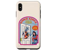 Knock Knock Who's There Sarcastic Retro Funny Adult Humor Custodia per iPhone XS Max