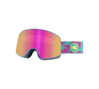 Knockaround - Maschera da sci - Slingshots Mind Melt / Revo Rainbow in Silicone - Rosa