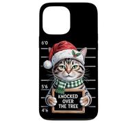 Knocked Over the Tree | Divertente Natale Pet Humor Cat Lover Custodia per iPhone 13 Pro Max