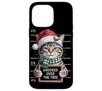 Knocked Over the Tree | Divertente Natale Pet Humor Cat Lover Custodia per iPhone 14 Pro Max
