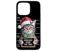 Knocked Over the Tree | Divertente Natale Pet Humor Cat Lover Custodia per iPhone 15 Pro Max