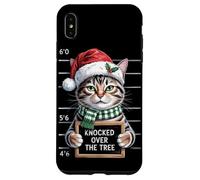 Knocked Over the Tree | Divertente Natale Pet Humor Cat Lover Custodia per iPhone XS Max