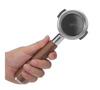 KNODOS Portafiltro nudo da 58 mm per testa del gruppo E61 | Portafiltro professionale in noce senza fondo di grado barista | Compatibile con Rocket, Lelit, Ascaso, Profitec, ECM, Flair 58 e altri