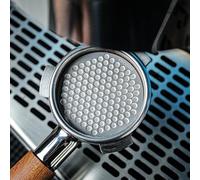 KNODOS Schermo per espresso da 58 mm per cestello portafiltro, filtro per caffè espresso in acciaio inox di alta qualità, design ultra sottile (58,35 mm, argento)