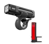Knog Blinder 700 e Plus - Set di luci posteriori per bicicletta, 700 lumen, anteriori e posteriori, ricaricabili tramite USB, 6+1 modalità di illuminazione, impermeabilità IP67/IP66, corpo compatto in