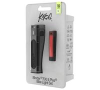 Knog Blinder 700 e Plus - Set di luci posteriori per bicicletta, 700 lumen, anteriori e posteriori, ricaricabili tramite USB, 6+1 modalità di illuminazione, impermeabilità IP67/IP66, corpo compatto in
