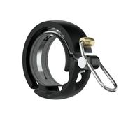 Knog Oi Luxe Bike Campanello per bicicletta Manubrio Allarme di sicurezza Anello per corno 23,8-31,8 mm, nero, grande