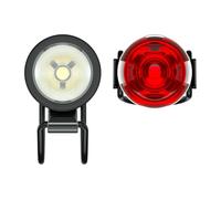 Knog Plug Black Front 250 lm / Rear 10 lm Luci bicicletta