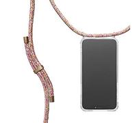 KNOK Custodia in silicone per Apple iPhone 13 con cinturino, custodia per smartphone da appendere, custodia trasparente con cordino, custodia protettiva con cordino (unicorno)