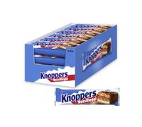 Knoppers Barrette al cioccolato e nocciole e caramello per spuntini in movimento, 40 g (confezione da 24)
