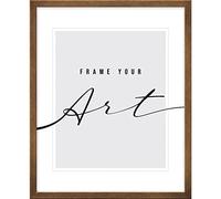 KNOR, Cornice per foto, 50 x 70 cm, con motivo a scacchi, vetro di plexiglasse, cornice per poster