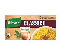 Knorr Dado Classico, Basso Contenuto di Grassi, Senza Glutine, Lattosio, Coloranti e Conservanti, Perfetto per Fondo Bruno e Brodo Vegetale, 10 Dadi Gustosi (Confezione da 6)