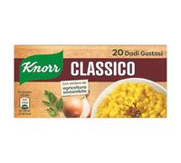Knorr Dado Classico, Basso Contenuto di Grassi, Senza Glutine, Lattosio, Coloranti e Conservanti, Perfetto per Fondo Bruno e Tortellini in Brodo, 20 Dadi Gustosi