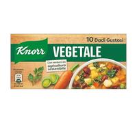 Knorr Dado Vegetale Gustoso, con Verdure da Agricoltura Sostenibile, 10 Dadi Gustosi
