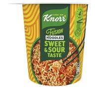 Knorr Fusion Noodles Sweet & Sour, Noodles Istantenei Etnici, Pronti in 4 Minuti, dal Sapore Agrodolce Intenso - 82 gr (Confezione da 6)