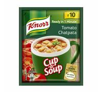 Knorr Instant Cup a Soup Tomato Chatpata Flavor with Crostons Ready in 1 minuto
